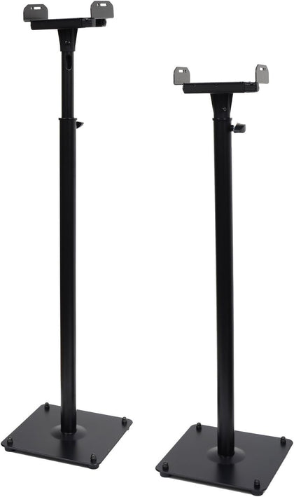 2 Heavy duty PA DJ Club Adjustable Height Satellite Speaker Stand Mount - Extends 26.5" to 47" (i.e. Bose, Harmon