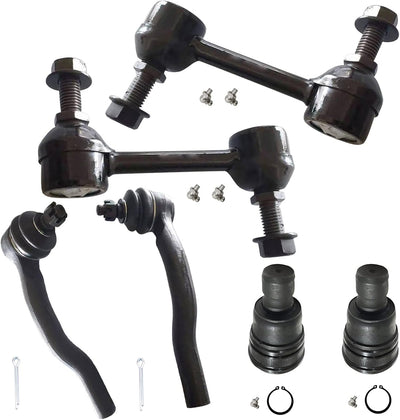 6PC Front Sway Bar Tie Rod Ball Joint FITS for Ford Edge, for Lincoln MKX