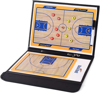 Basketball Coaching Board Coaches Clipboard Tactical Magnetic Board Kit,Portable Strategy Coaches Board with Dry