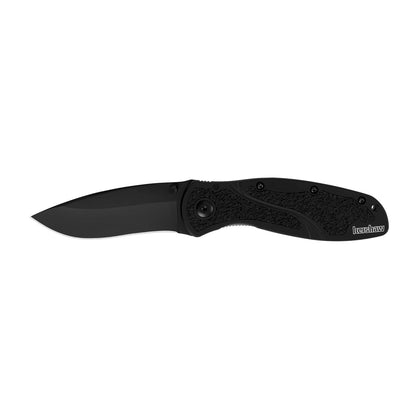 Blur Pocket Knife, Black, 3.4 Inch Recurve Blade