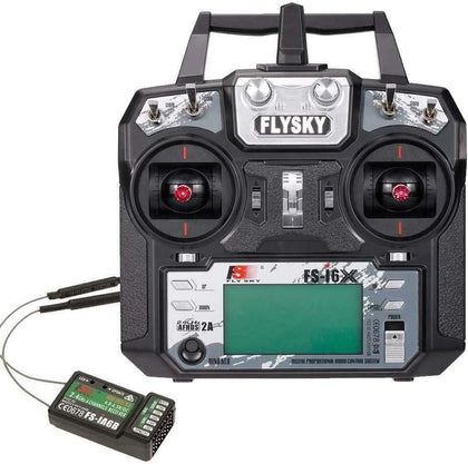 FS-i6X 6-10(Default 6)CH 2.4GHz AFHDS RC Transmitter w/ FS-iA6B Receiver
