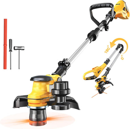 Cordless String Trimmer Compatible with Dewalt 20V (Tool Only), MtiolHig 3 IN 1 Weed Eater with Brushless Motor &