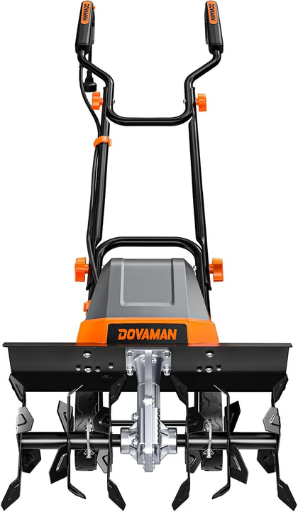 18-Inch Electric Garden Tiller & Cultivator, 15-Amp Corded Rototiller with Up to 9-Inch Tilling Depth, Foldable