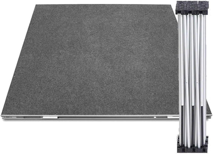 Portable Stage Folding Portable Stage Platform with 8"/16"/24"/32" Riser, 3.3x3.3' 4x4' Detachable Modular