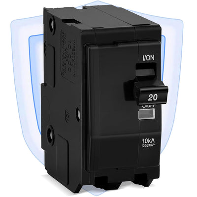 20Amp 2-Pole Circuit Breaker for QO220CP,Compatible with SD QO Load Center, CSED, and NQOD Distribution Panels,120/240 V,10kA