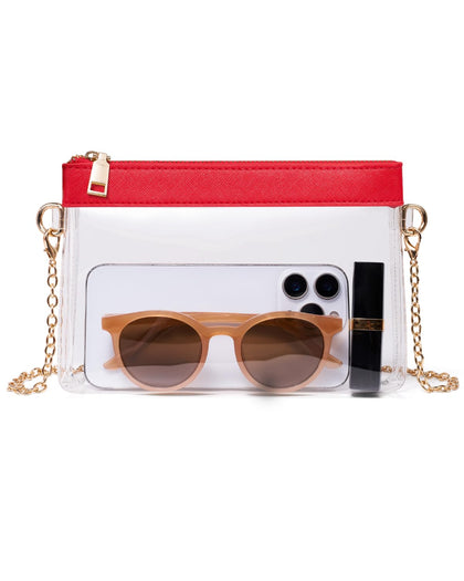 Clear Bag for Stadium Events, Clear Purse, Crossbody Bag for Women