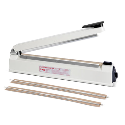 Impulse Heat Sealer with Hot Cutting Wire, Manual Seal and Cut Shrink Wrap Machine for Soap, Bath Bomb, Bakery and