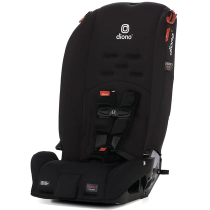 Radian 3R, 3-in-1 Convertible Car Seat, Rear Facing & Forward Facing, 10 Years 1 Car Seat, Slim Fit 3 Across, Jet Black