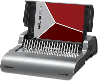 Quasar 500 Electric Comb Binding Machine, Classroom Organization Heavy-Duty Binder, 20-Sheet Electric Punch, Includes