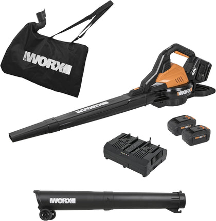 Cordless Leaf Blower, 3 in 1 Blowers for Lawn Care with Leaf Vacuum & Leaf Mulcher, Electric Blower with Brushless