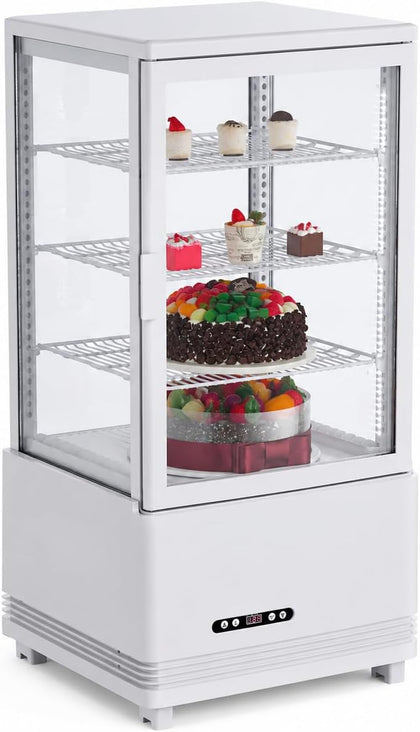 2.4 Cu.Ft Beverage Refrigerator. Glass Door Cooler