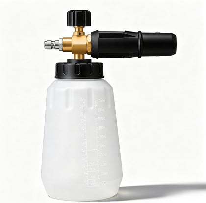 Foam Cannon for Pressure Washer, 1000ml Wide Mouth Snow Foam Lance, 1/4 Inch Quick Connector, Adjustable Foam