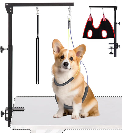 Dog Grooming Arm with Clamp, 36" H for Small/Medium Pets, Black