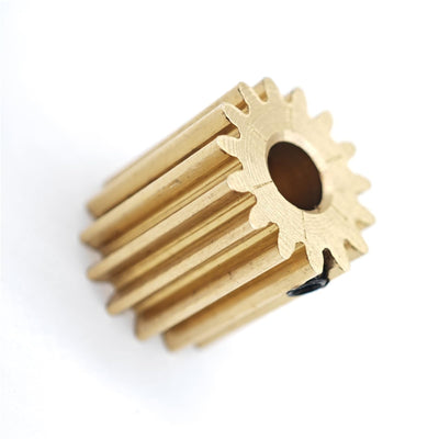 ELILANEY 0.5M Flat Spur Gear 0.5 Module 10T 11T 12T 13T 14T 15 Teeth Straight Pinion 2mm to 4mm Hole Cylindrical Gear M3 Screw Mechanical(15 Teeth 2mm bore)