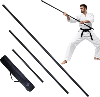 Collapsible Foam Padded Bo Staff 4ft / 6ft – Portable Martial Arts Training Staff for Safe Practice, Lightweight