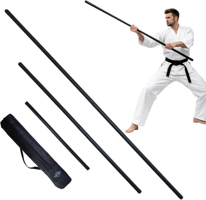 Collapsible Foam Padded Bo Staff 4ft / 6ft – Portable Martial Arts Training Staff for Safe Practice, Lightweight