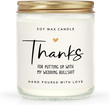 Funny Bridesmaid Gifts for Wedding Day, Officiant Gift, Scented Candle