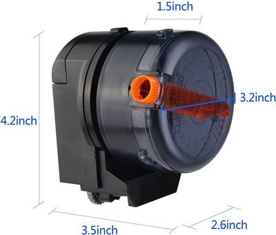 Battery-Operated(AA) Automatic Fish Feeder for Aquariums, Fish Feeder Auto Dispenser for Holidays Weekend and Travel