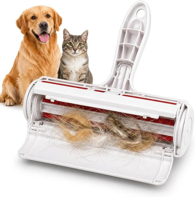 Reusable Pet Hair Remover Roller for Dogs & Cats, Self Cleaning Lint Roller, No Refills Needed for Couch, Furniture