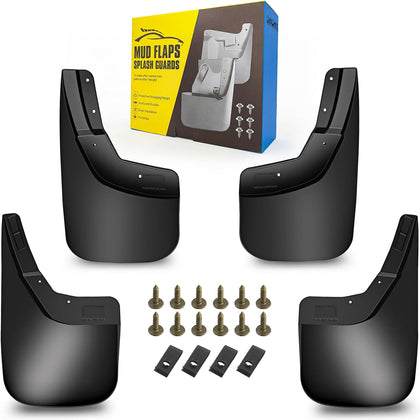 Mud Flaps Fit for 2014-2018 Chevy Silverado 1500/LD /2500 HD/ 3500 HD - Fit The Models with Single Rear Wheels