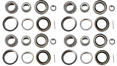 (Set of 4) WESTERNPRIME Trailer Hub Wheel Bearing Kit 25580 14125A Double Lip Grease Seals 10-36 2.250'' I.D. and