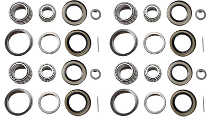 (Set of 4) WESTERNPRIME Trailer Hub Wheel Bearing Kit 25580 14125A Double Lip Grease Seals 10-36 2.250'' I.D. and