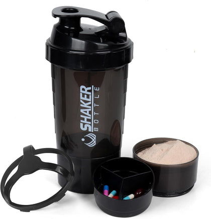Shaker Bottle 16OZ Protein Shaker Bottles with Mix Ball Sports Water Bottle Leak Proof GYM Cup for Protein Mixes with