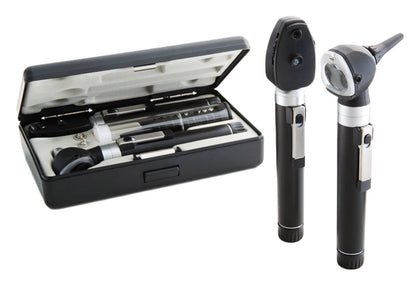 Otoscope/Ophthalmoscope Diagnostic Set, Pocket Size, Xenon Lamp, 2.5V, Hard Case, Diagnostix 5110N, Black