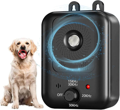 Anti Barking Device for Dogs Long Range 33ft, Ultrasonic Dog Bark Deterrent Devices with 3 Modes - Dog Barking