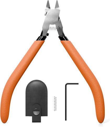 U02 Ultra-thin Single Edge Model Nippers 4.9in Plastic Sprue Cutter | Trim 3mm plastic model kit Cleaning up 3D