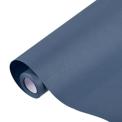 Kraft Wrapping Paper Roll 17.52"x433"(36 ft) Dark Blue 80GSM