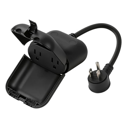 Outdoor Smart Plug, Waterproof IP66 WiFi Plug with 2 Individually Sockets, Compatible with Alexa & Google Assistant
