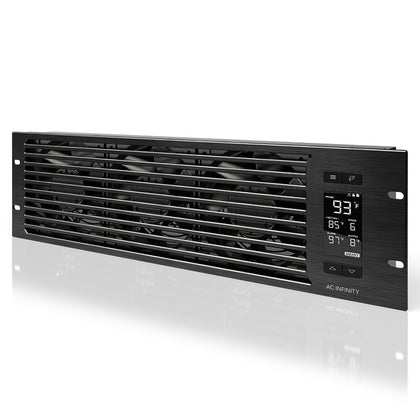 AC Infinity CLOUDPLATE T9-N, Rack Mount Fan Panel 3U, Intake Airflow