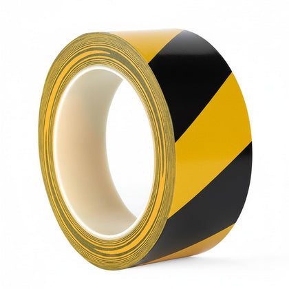 Yellow PVC Floor Marking Tape - Heavy Duty Adhesive for Warehouse Aisles, Factory Walkways & Industrial Safety Zones