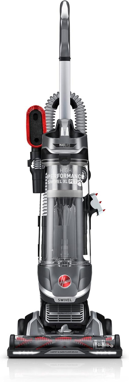 High Performance Swivel XL Vacuum, Bagless Upright Vacuum | HEPA Media Filtration, MAXLife System, WindTunnel