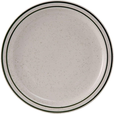 China TES-009 Plate, 9-1/2" Diameter, Round, Narrow Rim, Microwave and Dishwasher Safe, Oven Proof, Fully Vitrified