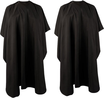 Professional Hair Cutting Cape(2 Pack), Salon Barber Cape with Adjustable Snap Closure