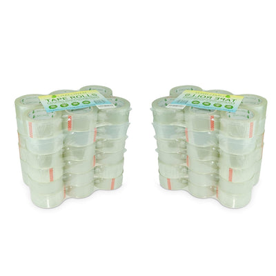 Packing Tape for Moving, Packaging, Shipping - 72 Rolls - Clear - Heavy Duty Sealing Adhesive - 1.8 inch Wide, 2.7mil