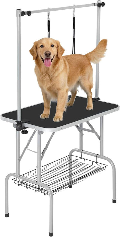 Dog Grooming Table, 36" Adjustable Pet Grooming Table