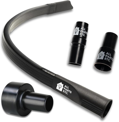 1.25" Flexible Flat Vacuum Crevice Tool/Under Side Refridgerators - 1.5" & 1.37" - 24" Long Hose Adaptor 2.5" to