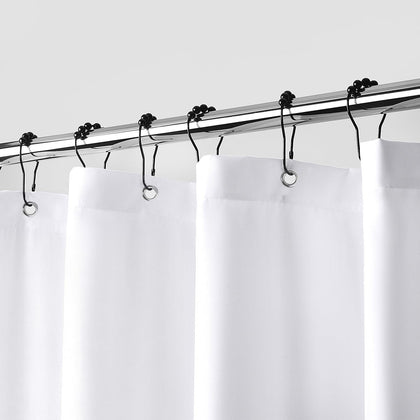 Waterproof Fabric Shower Curtain Liner, Soft Cloth Shower Liner with 3 Magnets, Machine Washable & Hotel Quality