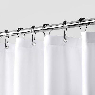 Waterproof Fabric Shower Curtain Liner, Soft Cloth Shower Liner with 3 Magnets, Machine Washable & Hotel Quality