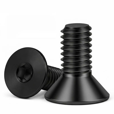 MewuDecor 5/16-18 x 3/4" Flat Head Socket Cap Screws Countersunk Bolts Countersunk Bolts, Alloy Steel Grade 10.9, Fully Threaded, Black Oxide, 15 PCS