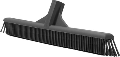 Silicone Broom Head – Carpet Rake & Rubber Broom for Pet Hair on Carpet & Hardwood Floors, Slim Design for Floor
