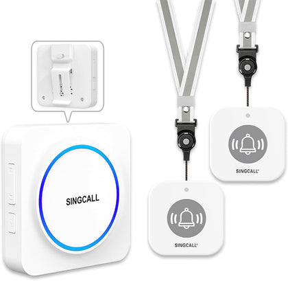 Wireless Portable Caregiver Pager Personal Panic Alarm System