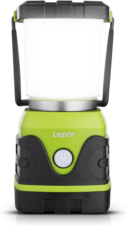 1000LM Battery Powered LED Camping Lantern, Green Tent Light with 4 Light Modes, Camping Essentials, Waterproof