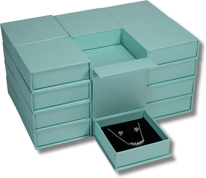JPB Jewelry Box Magnetic Jewelry Gift Box with Velvet Foam Insert – Holds Ring, Earrings, and Necklace – Elegant