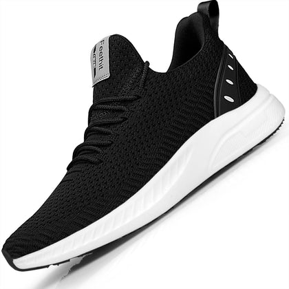 Mens Slip On Walking Shoes Blade Tennis Shoes Non Slip Running Shoes Lightweight Workout Shoes Breathable Mesh