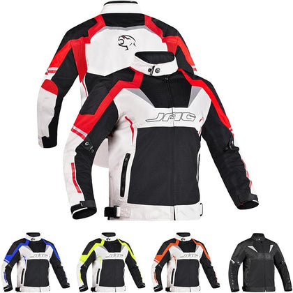 JAG Mesh Motorcycle Jacket with Armor, High Visibility Men's Riding Jacket | CE Level 1 Armor, Breathable Mesh Summer