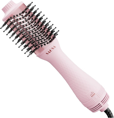 Hair Dryer Brush Blow Dryer Brush in One, 4-in-1 Professional Titanium Ionic Hot Air Brush & Volumizer with ALCI